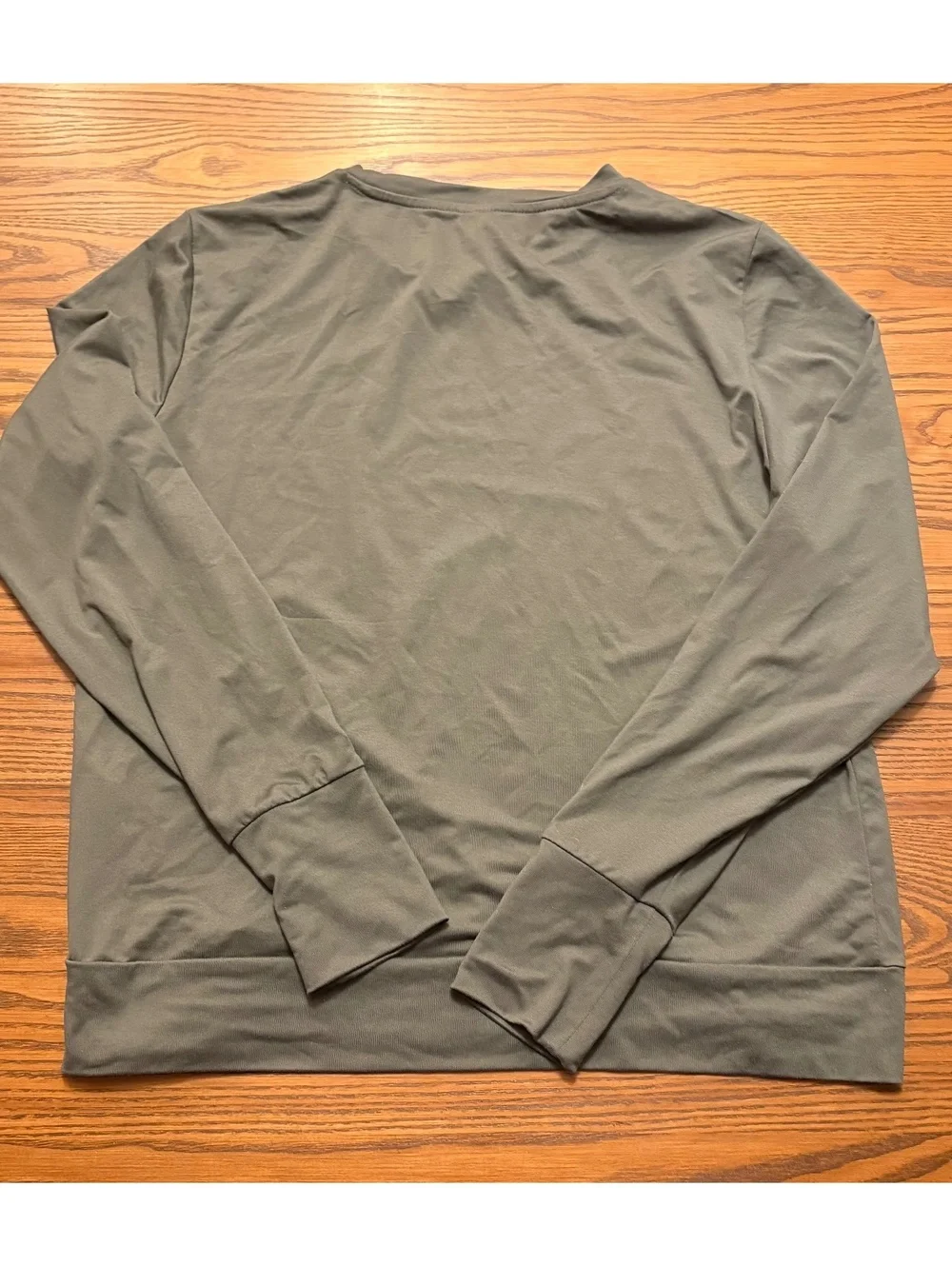 Luxka Lux Gray Long Sleeve Athletic Shirt Size Medium Performance Activewear